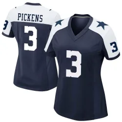 Women's George Pickens Dallas Cowboys No.3 Game Alternate Jersey - Navy