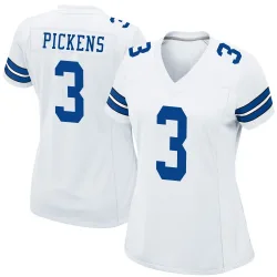 Women's George Pickens Dallas Cowboys No.3 Game Jersey - White