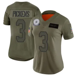 Women's George Pickens Dallas Cowboys No.3 Limited 2019 Salute to Service Jersey - Camo