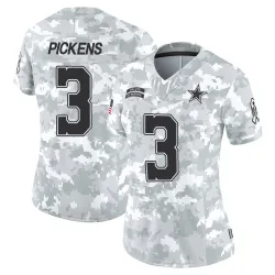 Women's George Pickens Dallas Cowboys No.3 Limited 2024 Salute to Service Jersey - Arctic Camo