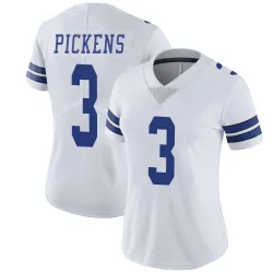 Women's George Pickens Dallas Cowboys No.3 Limited Vapor Untouchable Jersey - White