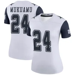 Women's Israel Mukuamu Dallas Cowboys No.24 Legend Color Rush Jersey - White