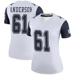 Women's Jack Anderson Dallas Cowboys No.61 Legend Color Rush Jersey - White