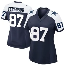 Women's Jake Ferguson Dallas Cowboys No.87 Game Alternate Jersey - Navy