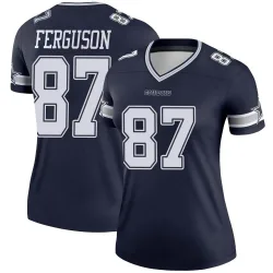 Women's Jake Ferguson Dallas Cowboys No.87 Legend Jersey - Navy