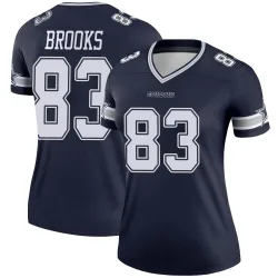 Women's Jalen Brooks Dallas Cowboys No.83 Legend Jersey - Navy