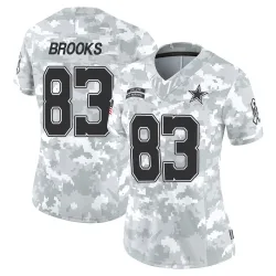 Women's Jalen Brooks Dallas Cowboys No.83 Limited 2024 Salute to Service Jersey - Arctic Camo
