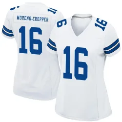 Women's Jalen Moreno-Cropper Dallas Cowboys No.16 Game Jersey - White