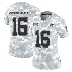 Women's Jalen Moreno-Cropper Dallas Cowboys No.16 Limited 2024 Salute to Service Jersey - Arctic Camo