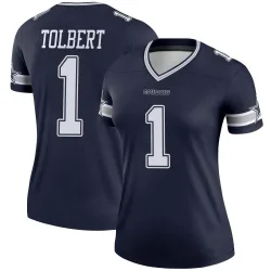 Women's Jalen Tolbert Dallas Cowboys No.1 Legend Jersey - Navy