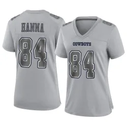 Women's James Hanna Dallas Cowboys No.84 Game Atmosphere Fashion Jersey - Gray
