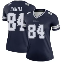 Women's James Hanna Dallas Cowboys No.84 Legend Jersey - Navy