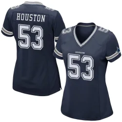 Women's James Houston Dallas Cowboys No.53 Game Team Color Jersey - Navy
