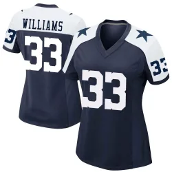 Women's Javonte Williams Dallas Cowboys No.33 Game Alternate Jersey - Navy