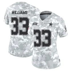 Women's Javonte Williams Dallas Cowboys No.33 Limited 2024 Salute to Service Jersey - Arctic Camo