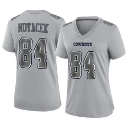Women's Jay Novacek Dallas Cowboys No.84 Game Atmosphere Fashion Jersey - Gray