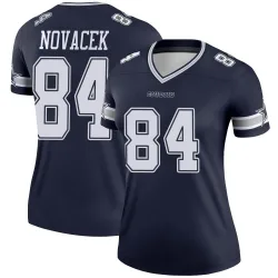Women's Jay Novacek Dallas Cowboys No.84 Legend Jersey - Navy