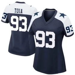 Women's Jay Toia Dallas Cowboys No.93 Game Alternate Jersey - Navy