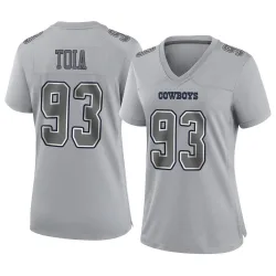 Women's Jay Toia Dallas Cowboys No.93 Game Atmosphere Fashion Jersey - Gray