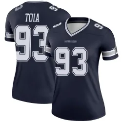 Women's Jay Toia Dallas Cowboys No.93 Legend Jersey - Navy