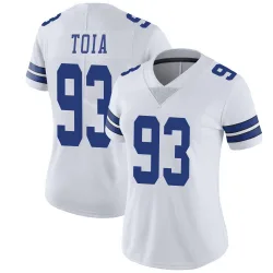 Women's Jay Toia Dallas Cowboys No.93 Limited Vapor Untouchable Jersey - White