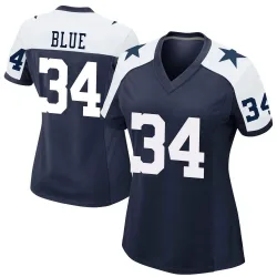 Women's Jaydon Blue Dallas Cowboys No.34 Game Alternate Jersey - Navy