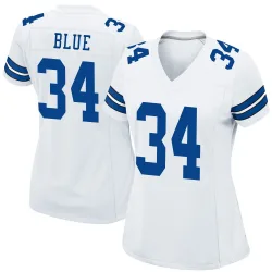 Women's Jaydon Blue Dallas Cowboys No.34 Game Jersey - White