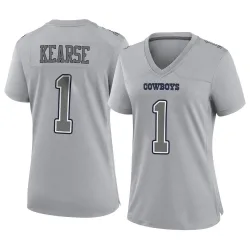 Women's Jayron Kearse Dallas Cowboys No.1 Game Atmosphere Fashion Jersey - Gray