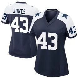Women's Joe Jones Dallas Cowboys No.43 Game Alternate Jersey - Navy