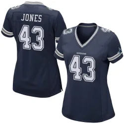 Women's Joe Jones Dallas Cowboys No.43 Game Team Color Jersey - Navy