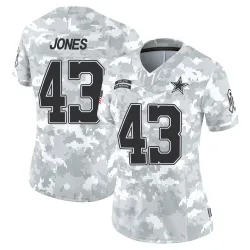 Women's Joe Jones Dallas Cowboys No.43 Limited 2024 Salute to Service Jersey - Arctic Camo