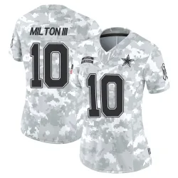 Women's Joe Milton III Dallas Cowboys No.10 Limited 2024 Salute to Service Jersey - Arctic Camo