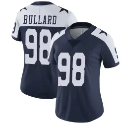 Women's Jonathan Bullard Dallas Cowboys No.98 Limited Alternate Vapor Untouchable Jersey - Navy