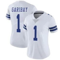 Women's Jonathan Garibay Dallas Cowboys No.1 Limited Vapor Untouchable Jersey - White