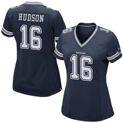 Women's Jordan Hudson Dallas Cowboys No.16 Game Team Color Jersey - Navy