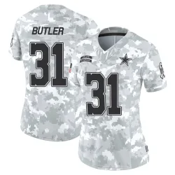 Women's Josh Butler Dallas Cowboys No.31 Limited 2024 Salute to Service Jersey - Arctic Camo