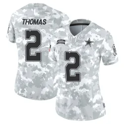 Women's Juanyeh Thomas Dallas Cowboys No.2 Limited 2024 Salute to Service Jersey - Arctic Camo