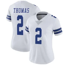 Women's Juanyeh Thomas Dallas Cowboys No.2 Limited Vapor Untouchable Jersey - White