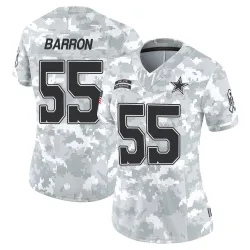 Women's Justin Barron Dallas Cowboys No.55 Limited 2024 Salute to Service Jersey - Arctic Camo