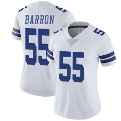 Women's Justin Barron Dallas Cowboys No.55 Limited Vapor Untouchable Jersey - White