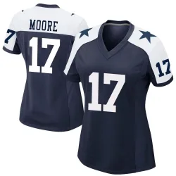 Women's Kellen Moore Dallas Cowboys No.17 Game Alternate Jersey - Navy