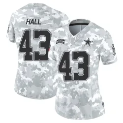 Women's Kemon Hall Dallas Cowboys No.43 Limited 2024 Salute to Service Jersey - Arctic Camo