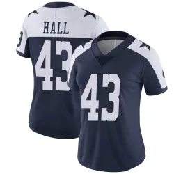 Women's Kemon Hall Dallas Cowboys No.43 Limited Alternate Vapor Untouchable Jersey - Navy