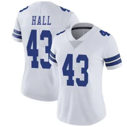 Women's Kemon Hall Dallas Cowboys No.43 Limited Vapor Untouchable Jersey - White