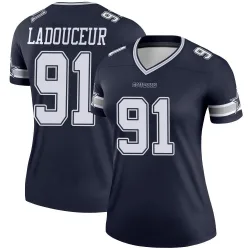 Women's L.P. LaDouceur Dallas Cowboys No.91 Legend L.P. Ladouceur Jersey - Navy