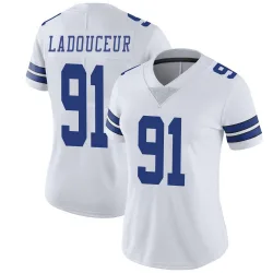 Women's L.P. LaDouceur Dallas Cowboys No.91 Limited L.P. Ladouceur Vapor Untouchable Jersey - White