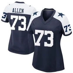 Women's Larry Allen Dallas Cowboys No.73 Game Alternate Jersey - Navy