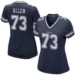 Women's Larry Allen Dallas Cowboys No.73 Game Team Color Jersey - Navy