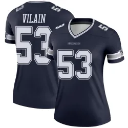 Women's Luiji Vilain Dallas Cowboys No.53 Legend Jersey - Navy