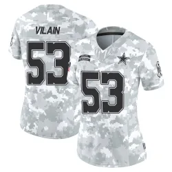Women's Luiji Vilain Dallas Cowboys No.53 Limited 2024 Salute to Service Jersey - Arctic Camo